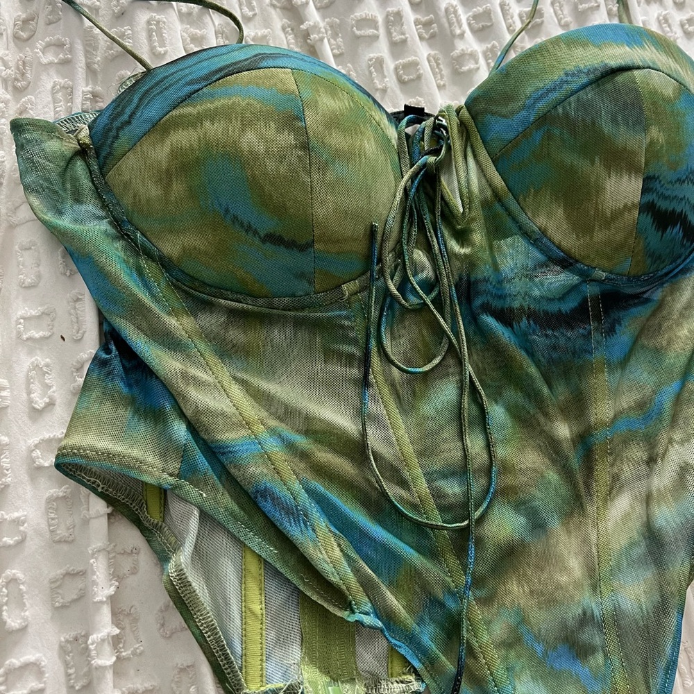Green corset